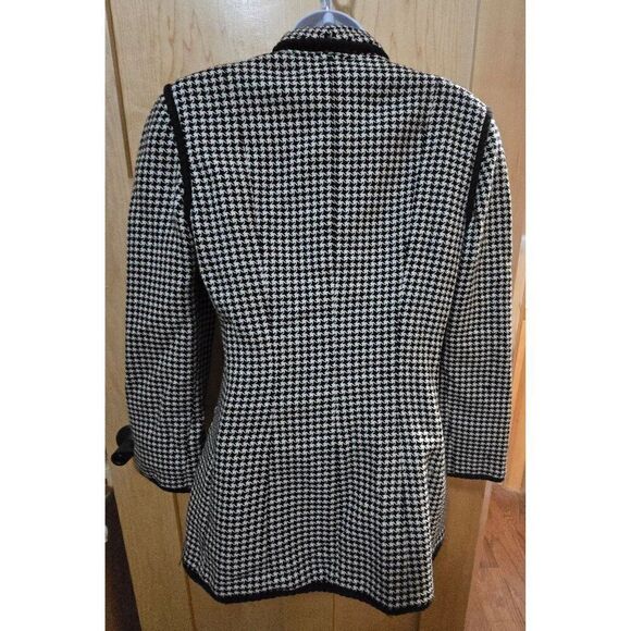 Vintage Bergdorf Goodman Womens Houndstooth Blazer Jacket Size 6 - Picture 3 of 7